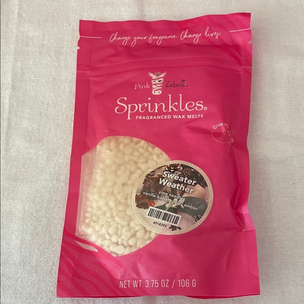 Pink Zebra Sprinkles Fragranced Wax Melts - Pink and White